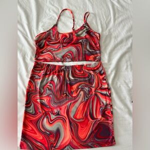 NWT!! Multi colored 2 piece skirt set.